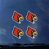 Louisville Cardinals Transfer Decals - Set of 4