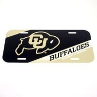 Colorado Buffaloes Plastic License Plate