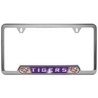 LSU Tigers Stainless Steel License Plate Frame