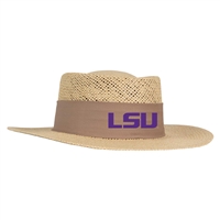 LSU Tigers Ahead Gambler Straw Hat