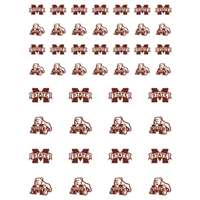 Mississippi State Bulldogs Small Sticker Sheet - 2 Sheets