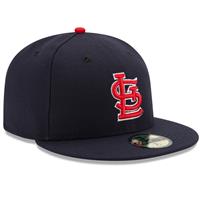 St. Louis Cardinals New Era 5950 Fitted Hat - Alt - Navy
