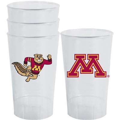 Minnesota Golden Gophers Plastic Tailgate Cups - Set of 4