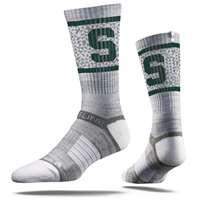 Michigan State Spartans Strideline Premium Crew Sock - Slate