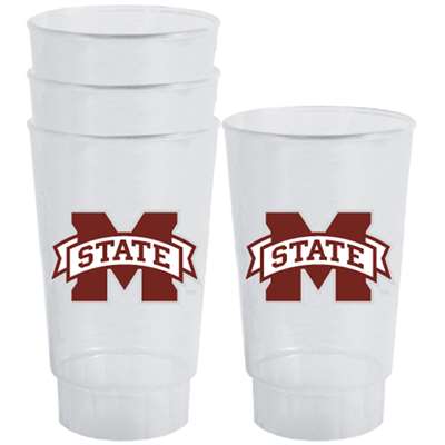 Mississippi State Plastic Tailgate Cups - Set Of 4