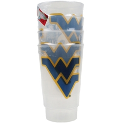 West Virginia Plastic Tailgate Cups - Set Of 4