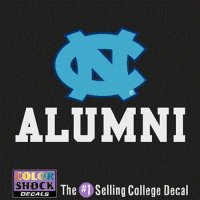 North Carolina Tar Heels Decal - Nc Logo Over Alumni