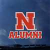 Nebraska Cornhuskers Decal - N Logo Over Alumni