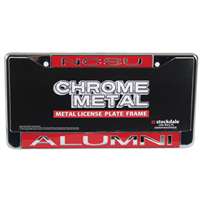 North Carolina State Wolfpack Metal Alumni Inlaid Acrylic License Plate Frame