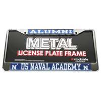 Navy Midshipmen Alumni Metal License Plate Frame W/domed Insert - Alt