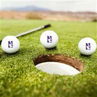 Northwestern Wildcats Golf Balls - Set of 3