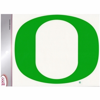 Oregon Ducks Logo Transfer Decal - 6" x 9.75" - Apple Green