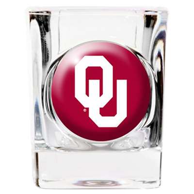 Oklahoma Sooners Shot Glass - Square 2oz