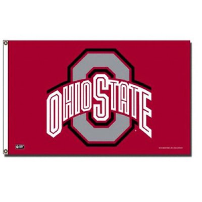 Ohio State Buckeyes 3ft X 5ft Flag - Red