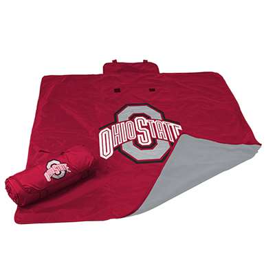 Ohio State Buckeyes Packable Weather Resistant Blanket