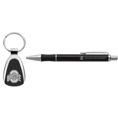 Ohio State Buckeyes Pen And Keytag Gift Set - Black