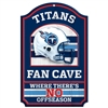 Tennessee Titans Fan Cave Wood Sign