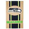 Seattle Seahawks Burlap Flag - 28" x 44"