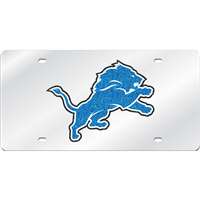 Detroit Lions Logo Mirrored License Plate