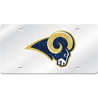 St. Louis Rams Logo Mirrored License Plate