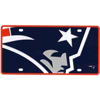 New England Patriots Full Color Mega Inlay License Plate