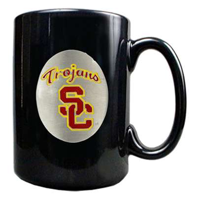 USC Trojans 15oz Black Ceramic Mug