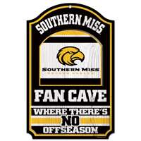 Southern Mississippi Golden Eagles Fan Cave Wood Sign