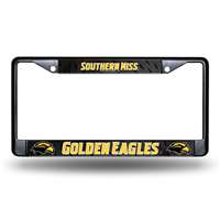 Southern Mississippi Golden Eagles Black License Plate Frame