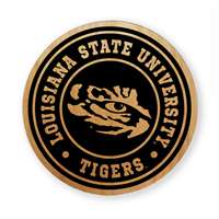 LSU Tigers Alderwood Coasters - Set of 4