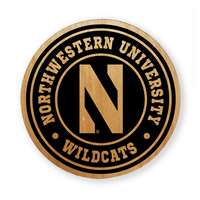 Northwestern Wildcats Alderwood Coasters - Set of 4