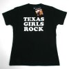 Texas T-shirt By Champion - Texas Girls Rock - Black