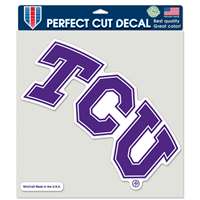TCU Horned Frogs Full Color Die Cut Decal - 8" X 8"