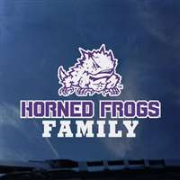 TCU Horned Frogs Transfer Decal - Family