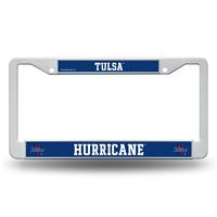 Tulsa Golden Hurricanes White Plastic License Plate Frame