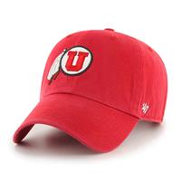 Utah Utes 47 Brand Clean Up Adjustable Hat - Red