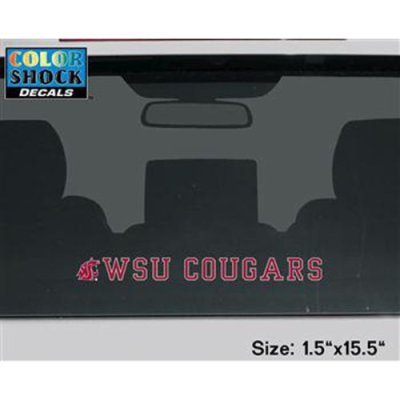Washington State Cougars Decal Strip - Logo W/ Wsu Cougars