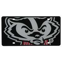 Wisconsin Badgers Full Color Mega Inlay License Plate