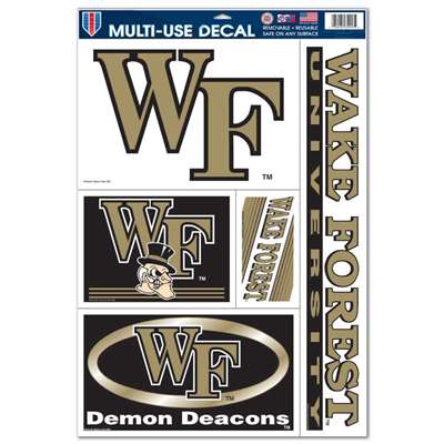 Wake Forest Demon Deacons Ultra Decal Set 11" X 17"