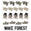 Wake Forest Demon Deacons Multi-Purpose Vinyl Sticker Sheet
