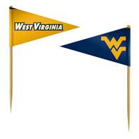 West Virginia Mountaineers Toothpick Flag - 36 Pack