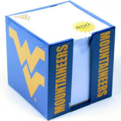 West Virginia Mountaineers Cube Note Card Holder