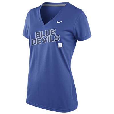 Nike Duke Blue Devils Womens Stealth Legend V-Neck T-Shirt