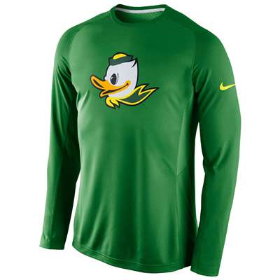 Nike Oregon Ducks Long Sleeve Disruption Shooting Shirt