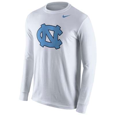 Nike North Carolina Tar Heels Cotton Long Sleeve Logo T-Shirt