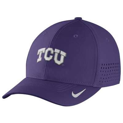 Nike TCU Horned Frogs Vapor Sideline Swoosh Flex Hat