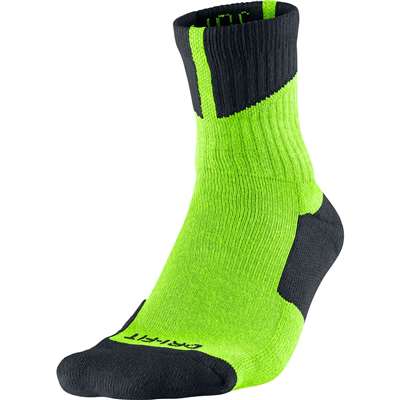 Air Jordan Dri-Fit High Quarter Socks - Electric Green/Black