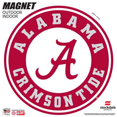 Alabama Crimson Tide Large Magnet - Round