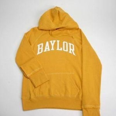 Baylor Hooded Sweatshirt - Ladies Hoody By League - Yellow
