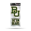 Baylor Bears Double Up Die Cut Decal Set