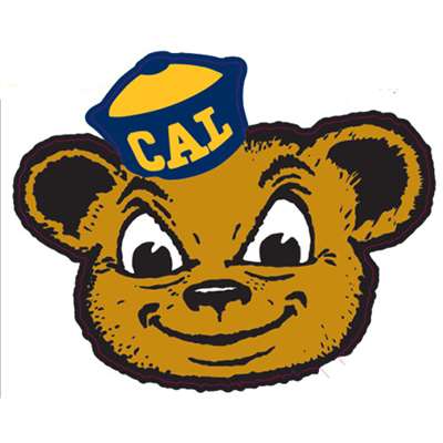California Golden Bears Mascot Logo Decal - 3.5" x 4.5"
